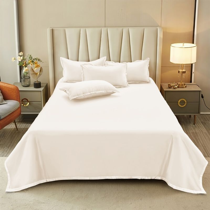 NAUTICA - Juego de Sabanas  2PL  lisas Microfibra  95gsm Nautica Home ,Beige