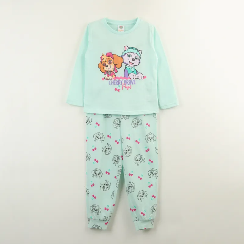 PAW PATROL - Pijama Manga Larga Niña Menta Skye & Everest Paw Patrol