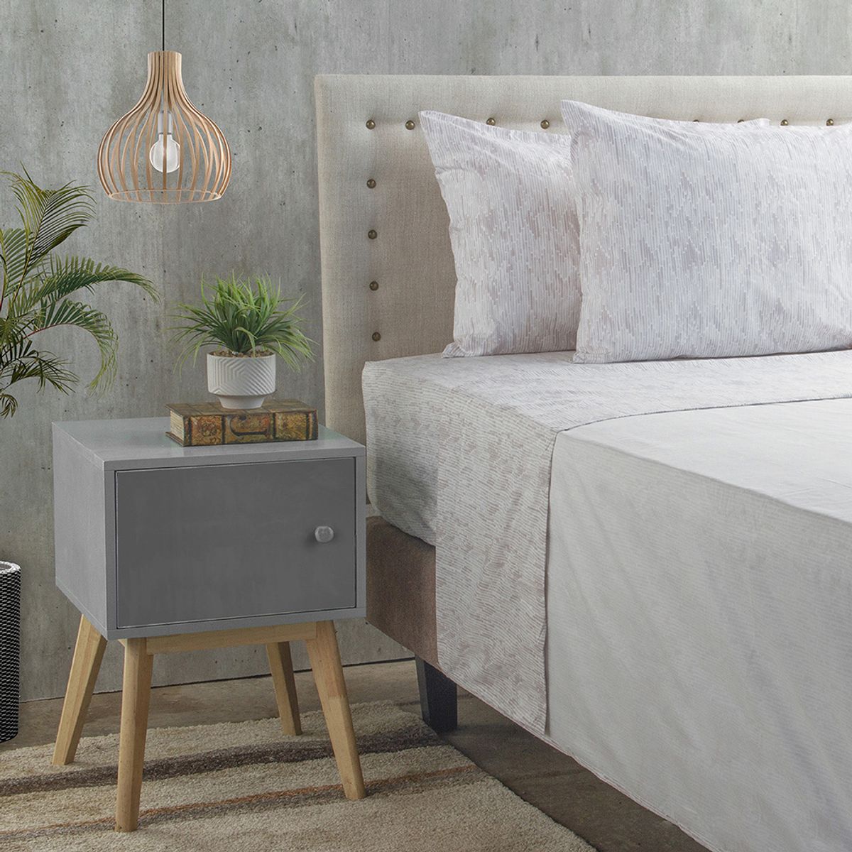 NAUTICA - Jgo.Sábanas  estampada 2PL NAUTICA HOME Poliester 95 grs-Beige