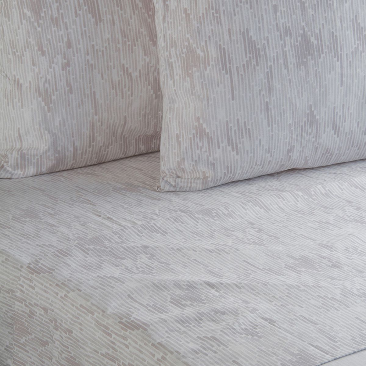 NAUTICA - Jgo.Sábanas  estampada 2PL NAUTICA HOME Poliester 95 grs-Beige