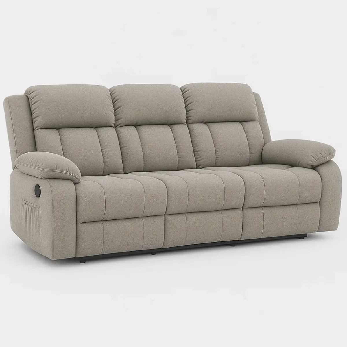 HOMER OUTDOOR - Sofa Reclinable 3 Cuerpo Reclinable porta vaso tela tecnica