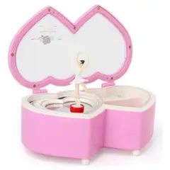 GENERICO - Joyero Musical Doble Corazon Con Bailarina