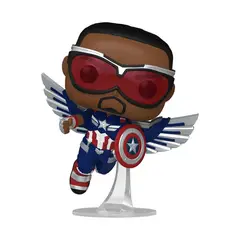 FUNKO - Pop Marvel Capitán America 1381 (Falcon) + Protector