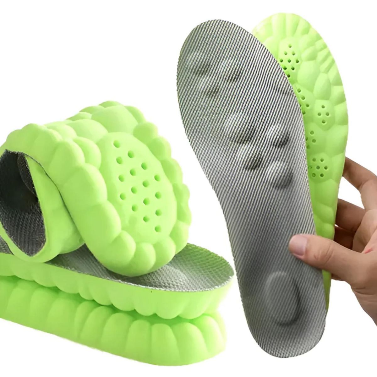 ATURE - 2 Pares De Plantillas Deportivas Elásticas De Silicona 4d