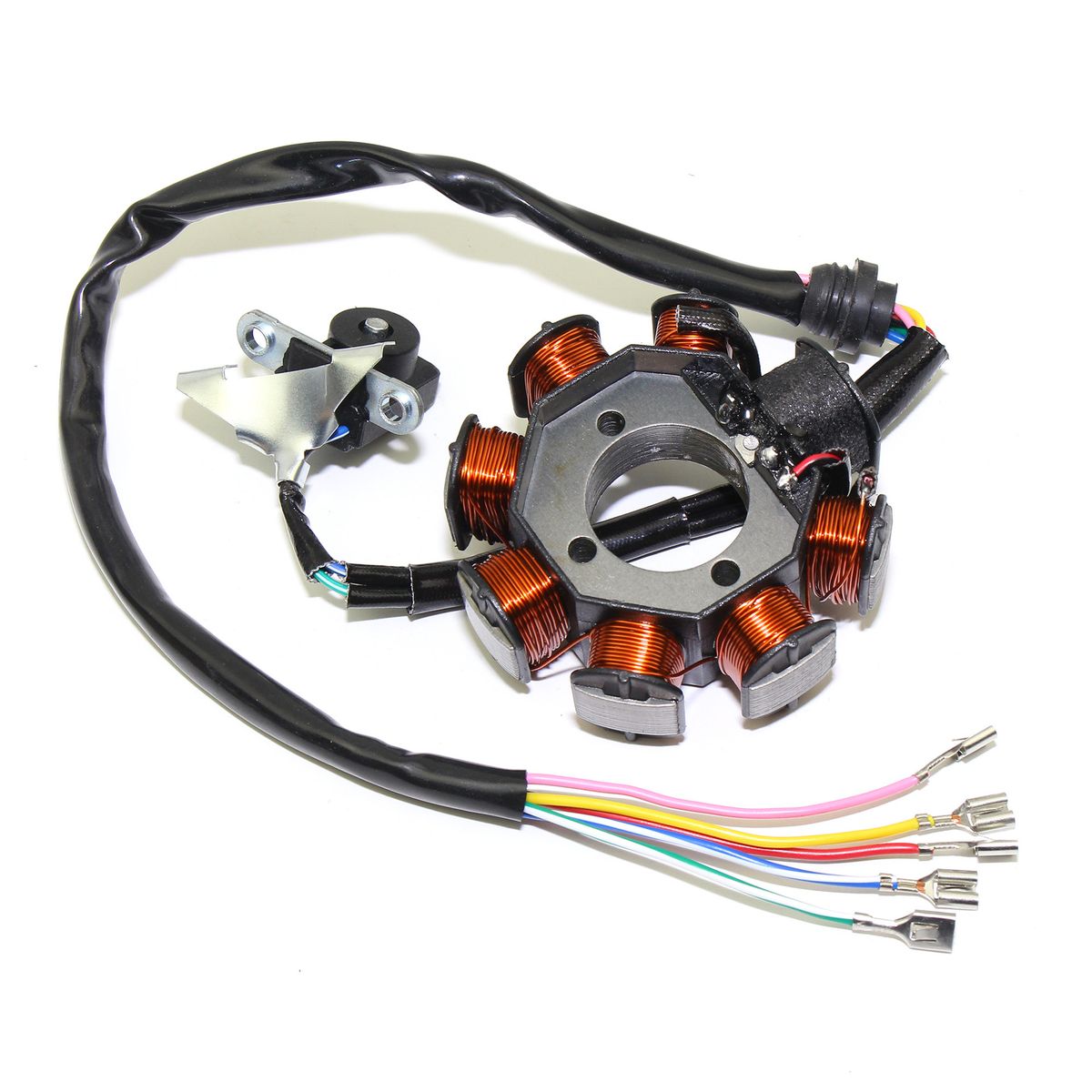 KUANGYE - Bobina Estator Motocicleta Cg 125 - 150 8 Bobinas