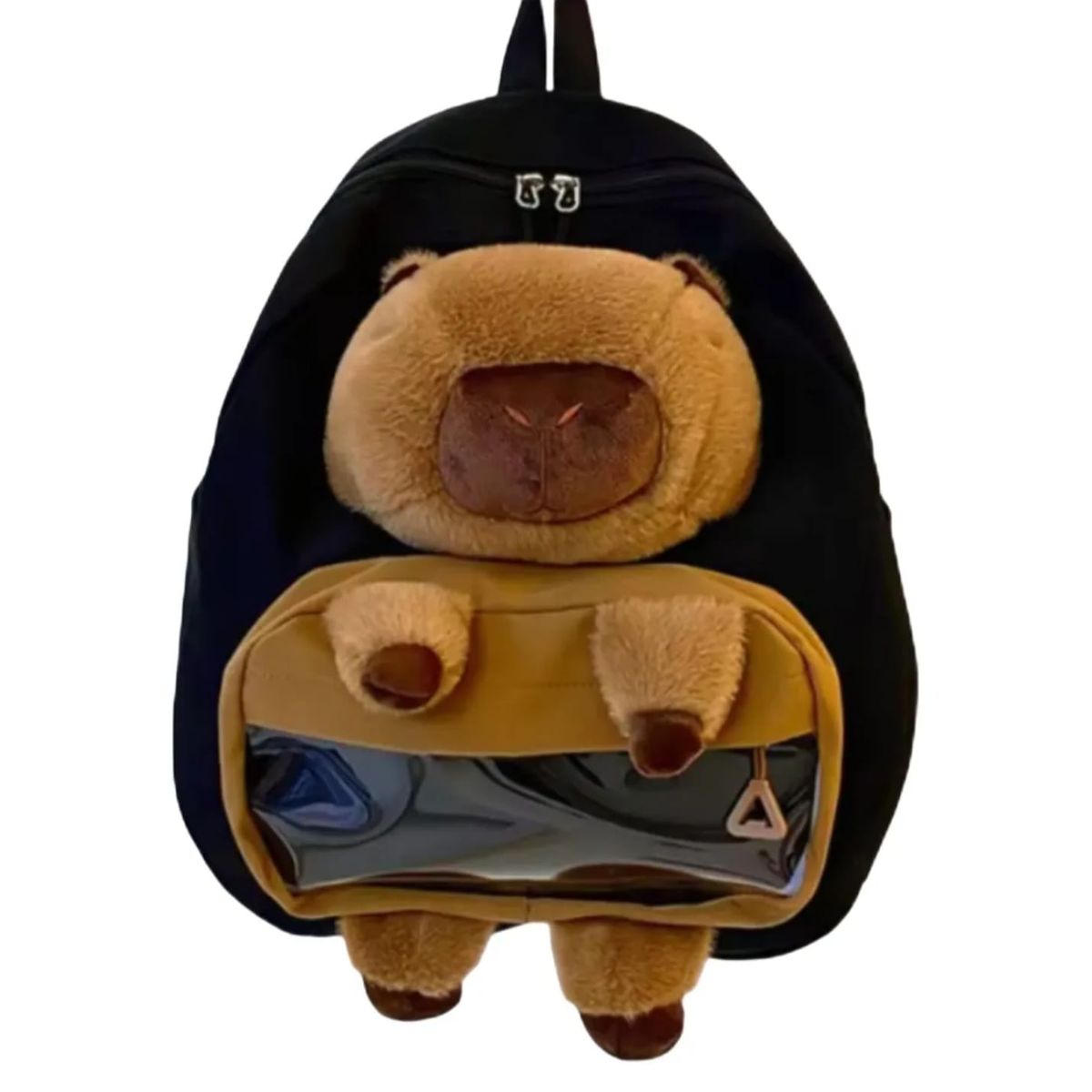 GENERICO - Capibara Mochila Grande De Peluche Negro