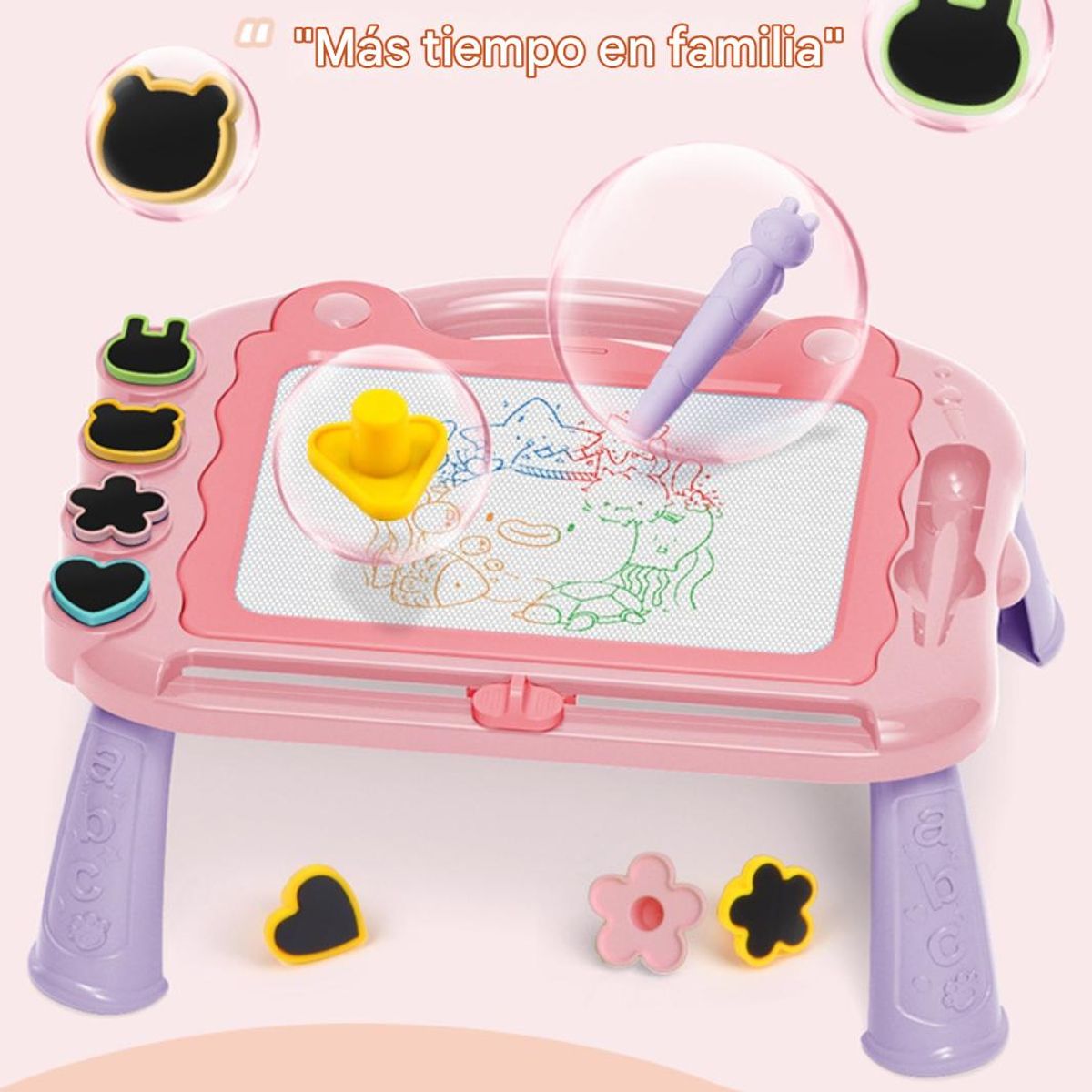 KINDA NICE - Juego Pizarra Magica Con Soporte Para Niños