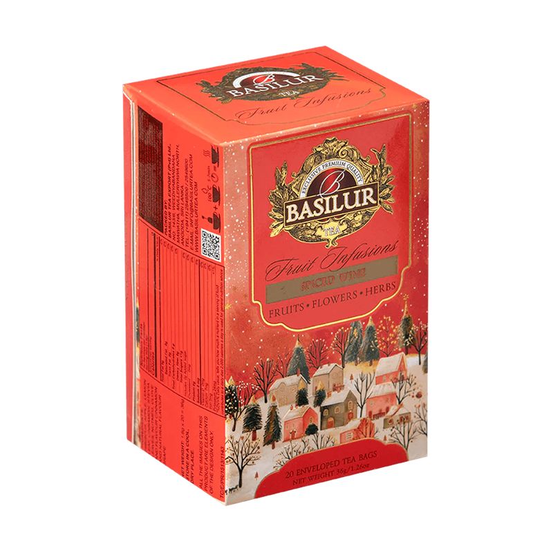 BASILUR - Fruit Infusion - Uva con Manzana - 20 Bolsas - Basilur