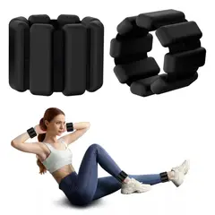 KINDA NICE - Kit 2 Mancuerna Pesas Para Tobillos Y Muñeca 0.9kg Ajustable