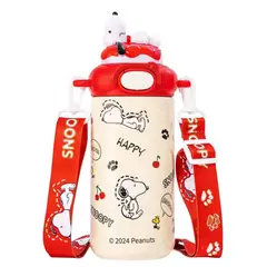 GENERICO - Termo Snoopy Para Agua Fria y Caliente Rojo