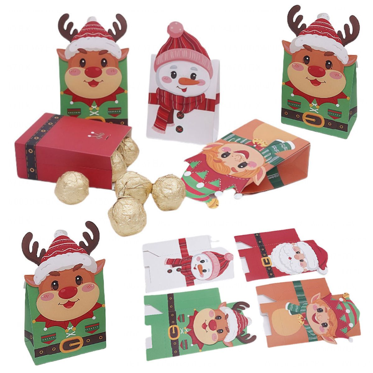 KINDA NICE - 16 Cajas De Regalos Navidad 18*4*8cm G Premium Navidad