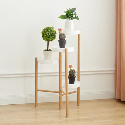 Imagen 2 del producto Estante para Plantas 4 Niveles - Hierro Textura Madera