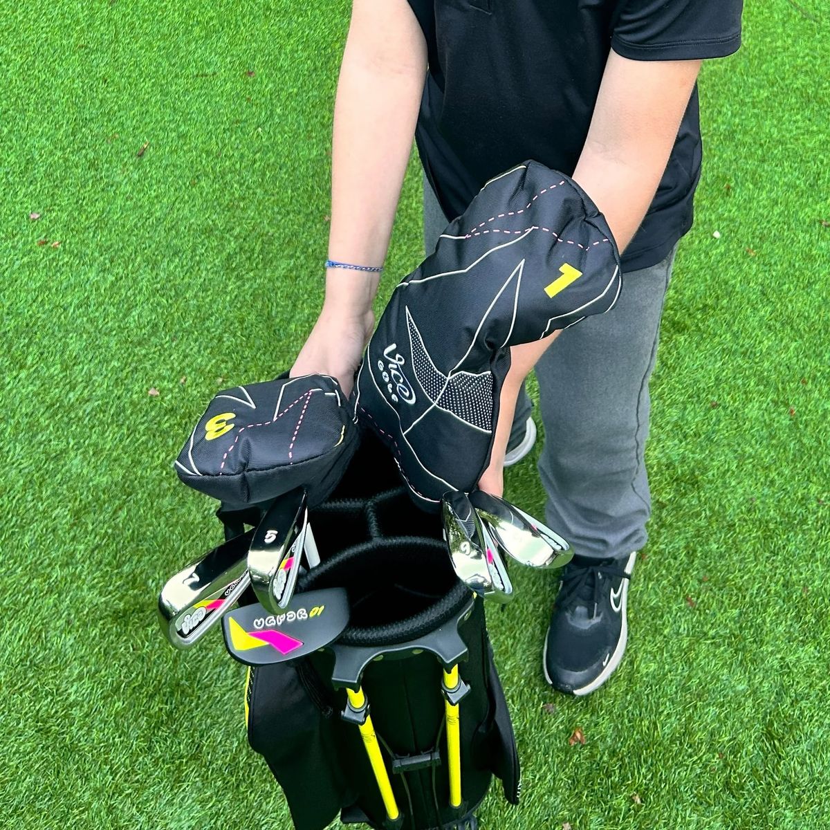 VICE GOLF - Vice Pro Junior - Set de 7 palos de Golf + Bolso para niños