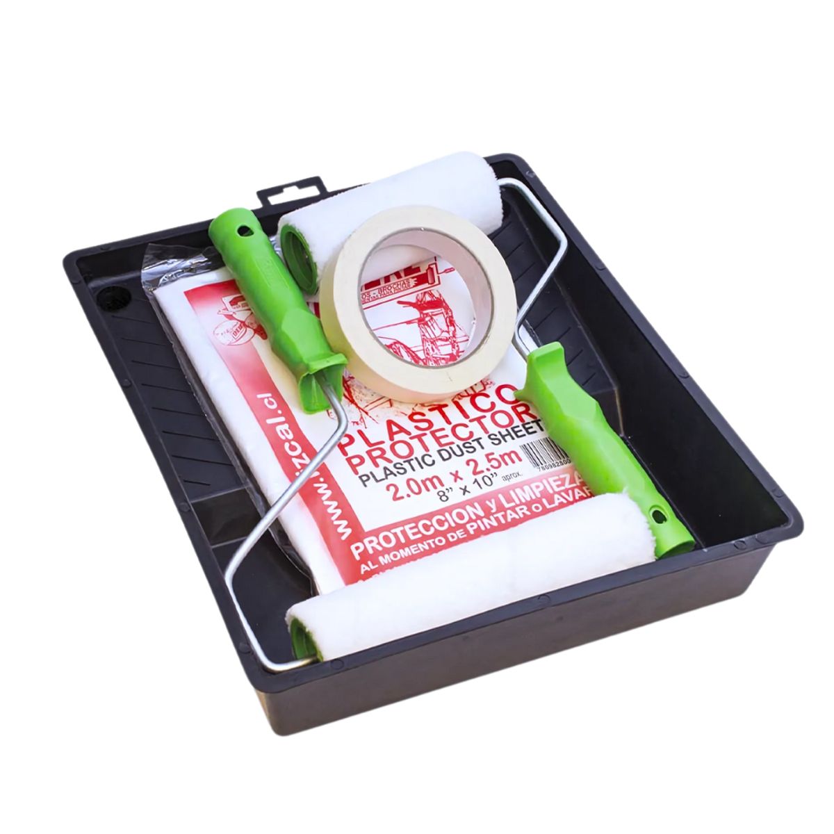 LIZCAL - Kit Accesorios Para Pintar Esmaltes Sintéticos Interior Rodillos