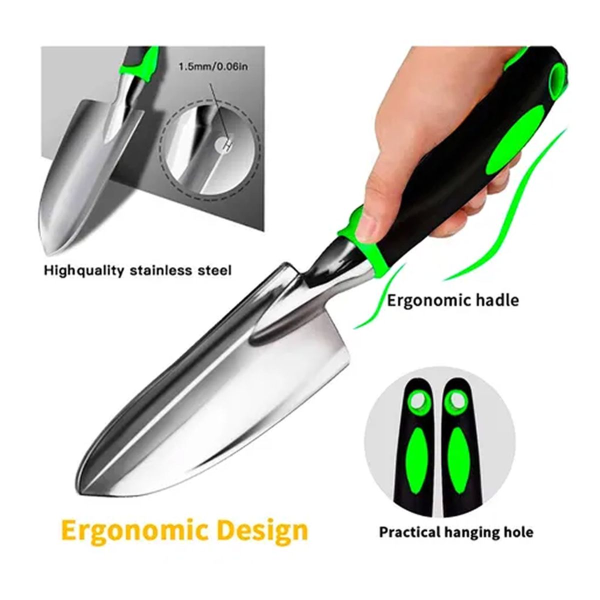 OFERTABKN - Set 4 Piezas Herramientas Jardinería Huerto Plantas