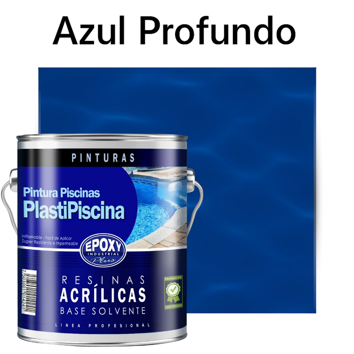 EPOXY - PINTURA PISCINA - PLASTIPISCINA - 4L TONO Azul PROFUNDO