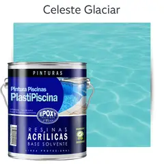 EPOXY - PINTURA PISCINA - PLASTIPISCINA - 4L TONO Celeste Glaciar