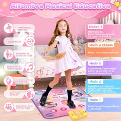 PUREPOWER - Alfombra Música Eléctrica Juego Pad de Baile con Luz Indicadora LED-07