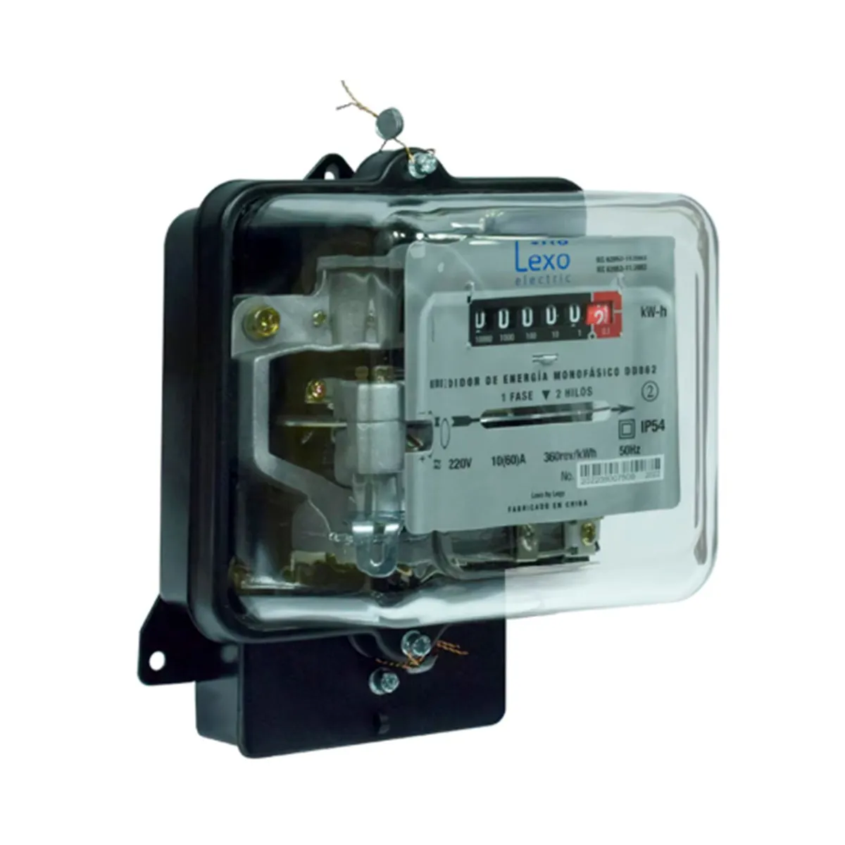 LEXO - Medidor Monofásico Análogo Electric Calibrado Certificado