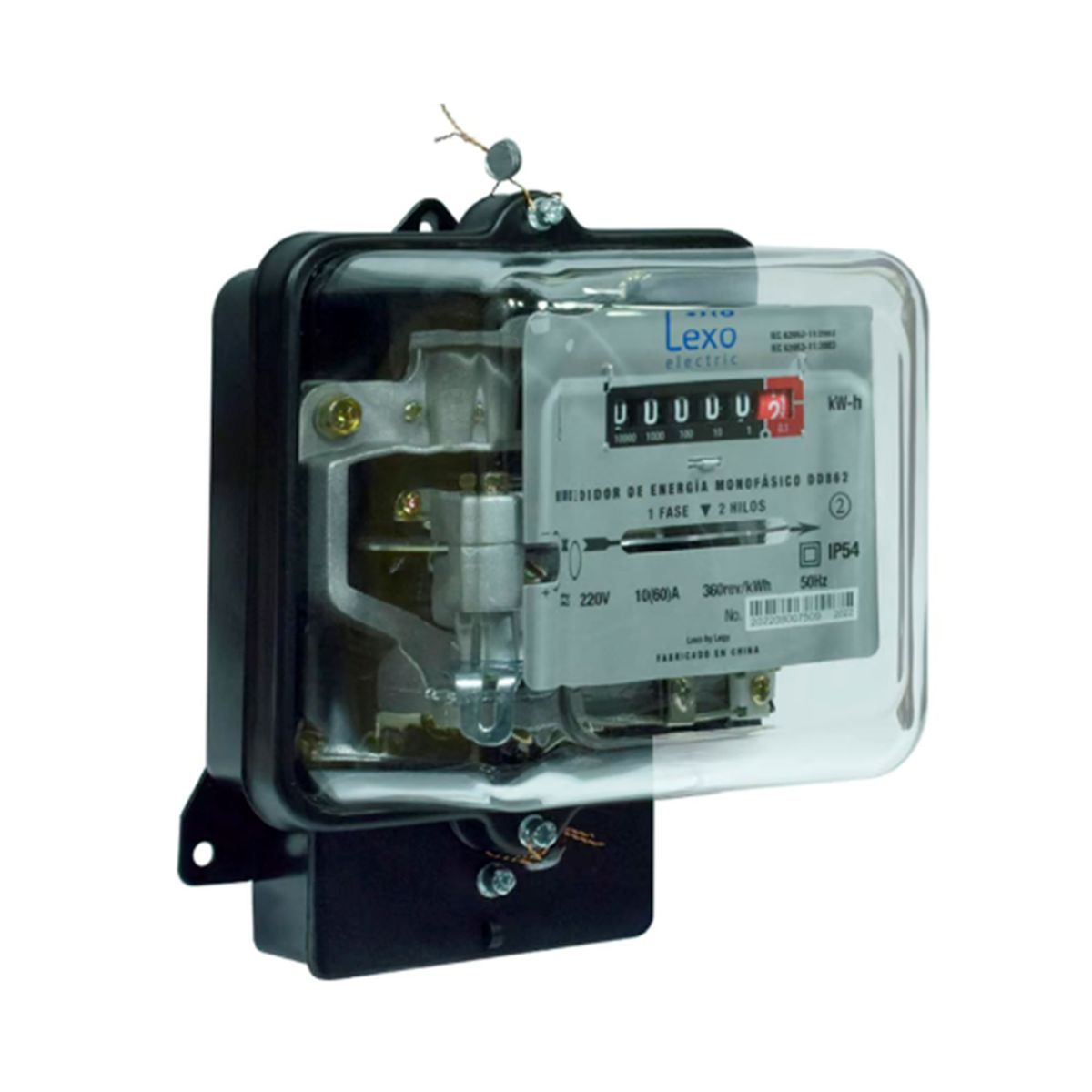 LEXO - Medidor Monofásico Análogo Electric Calibrado Certificado