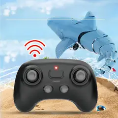 PUREPOWER - Control remoto eléctrico simulado tiburón con cámara -azul