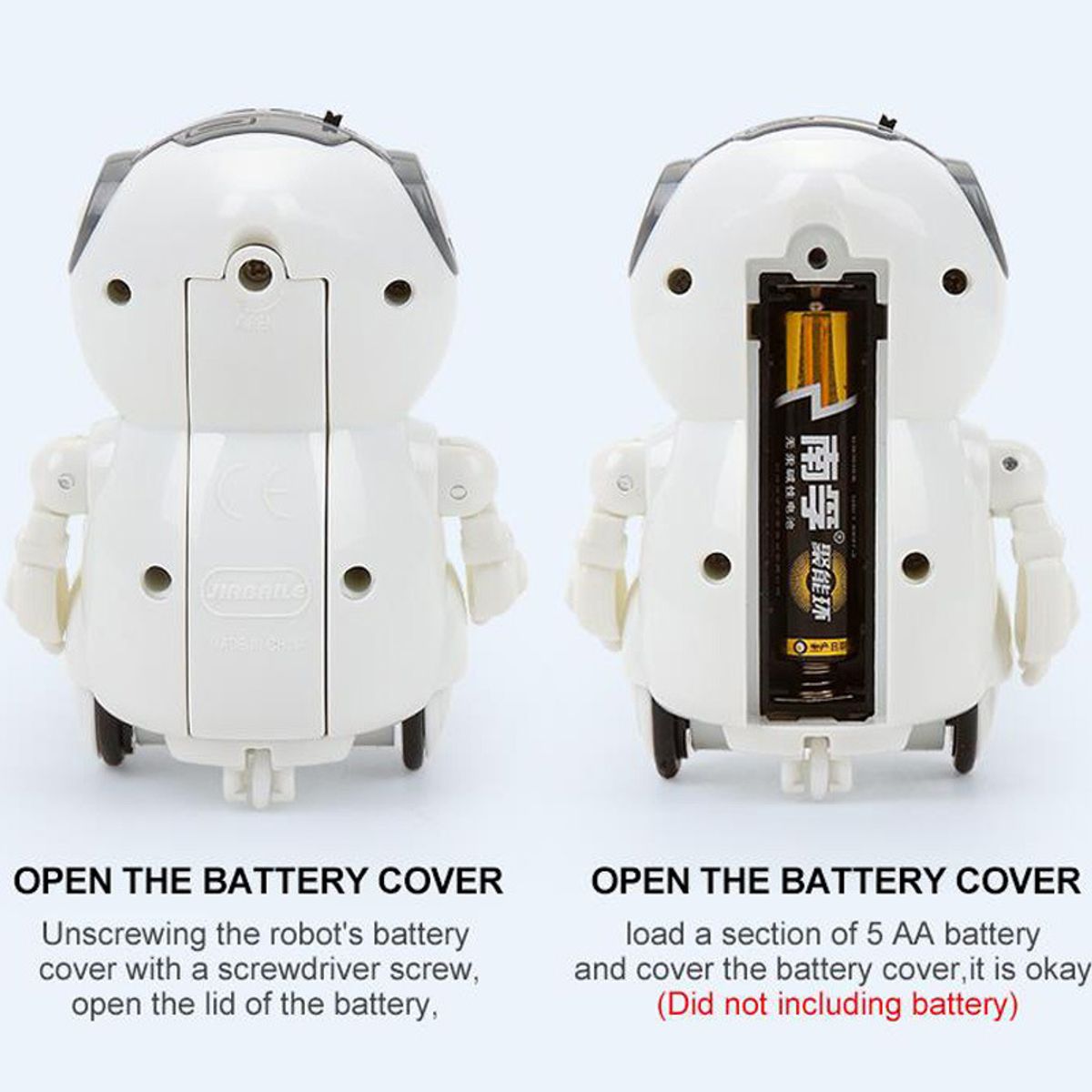 PUREPOWER - Mini Robot de bolsillo juguete inteligente de voz multifuncional-rosa