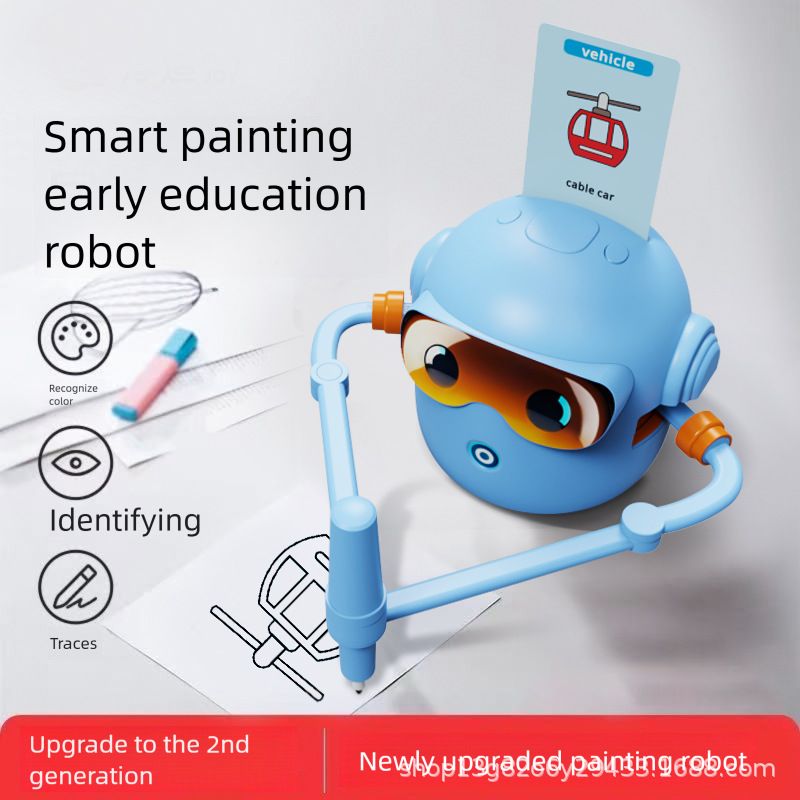 PUREPOWER - Robot de pintura automático inteligente de educación temprana-azul