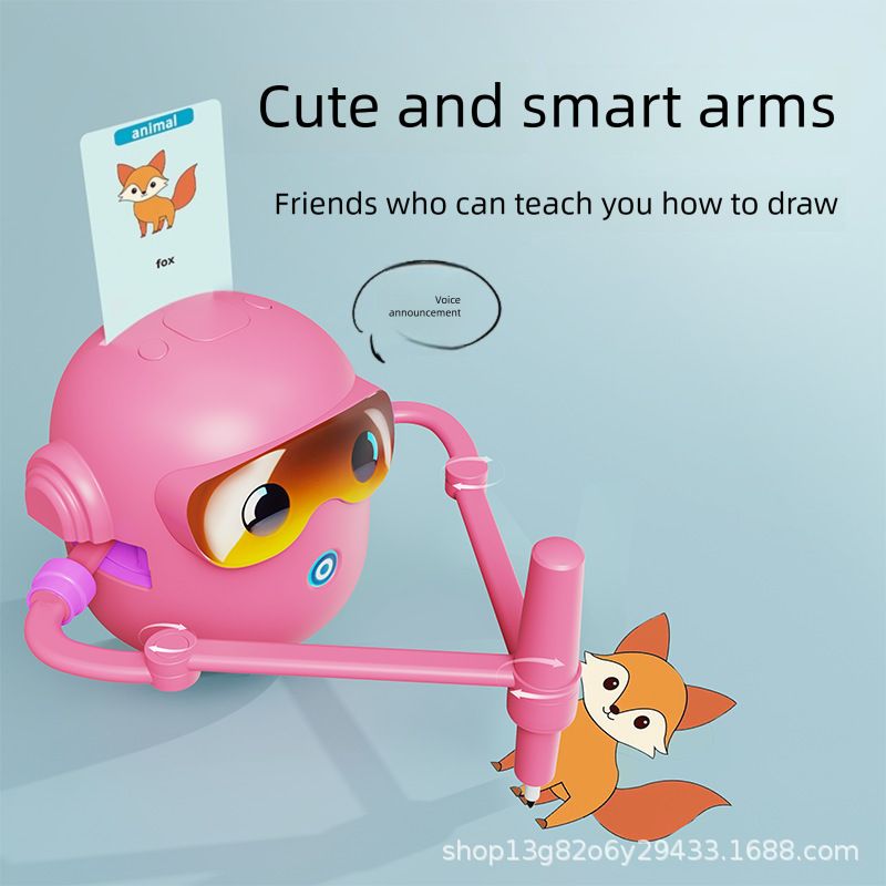 PUREPOWER - Robot de pintura automático inteligente de educación temprana-rosa