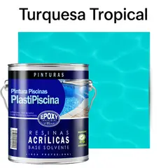 EPOXY - PINTURA PISCINA - PLASTIPISCINA - 4L TONO Turquesa Tropical