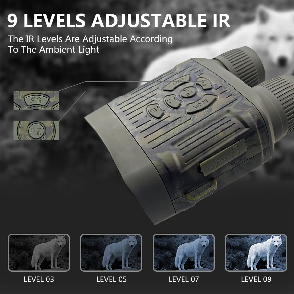 PUREPOWER - 27k telescopio de visión nocturna nv7000 video fotográfico digital