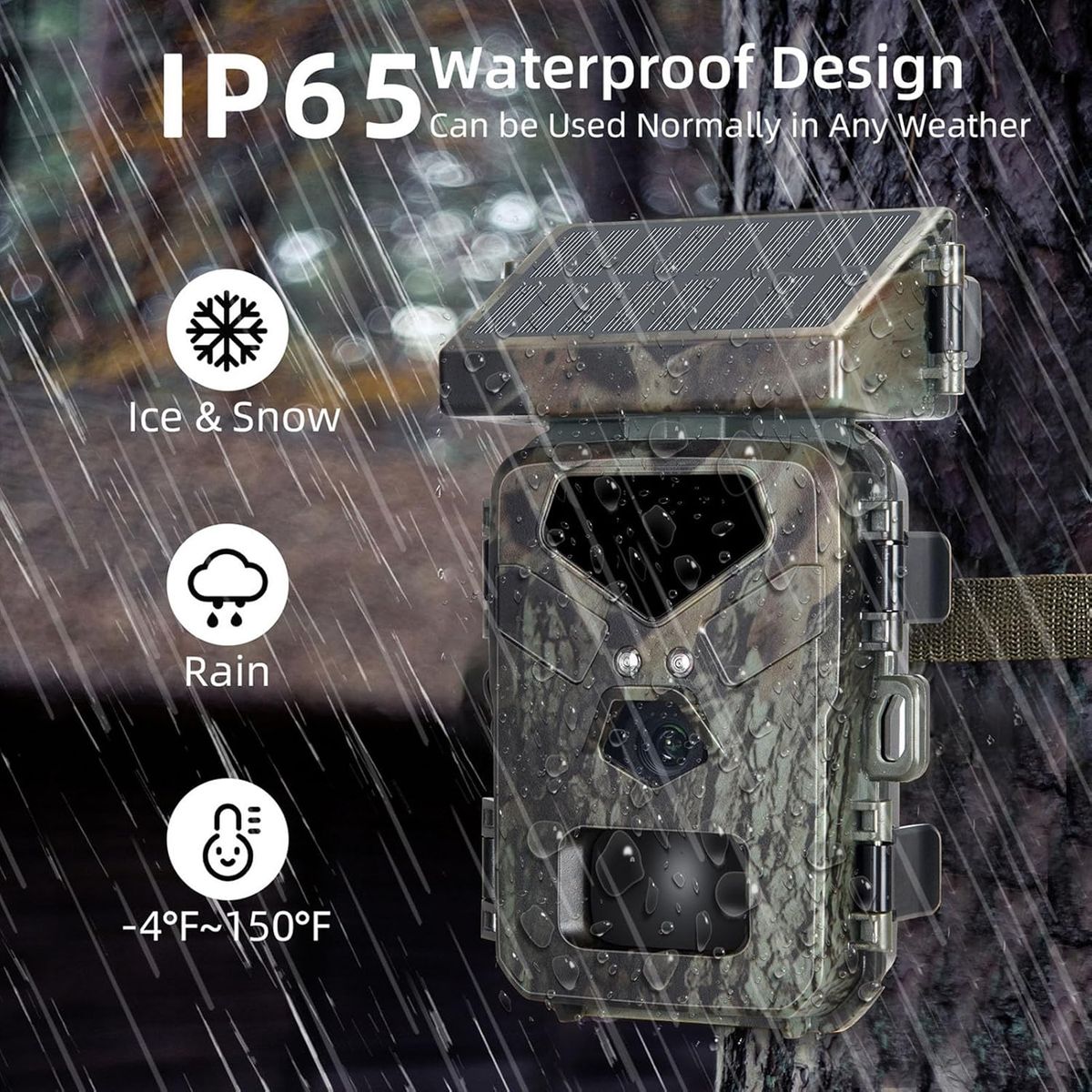 PUREPOWER - Cámara de Senderos con Energía Solar con Visión Nocturna