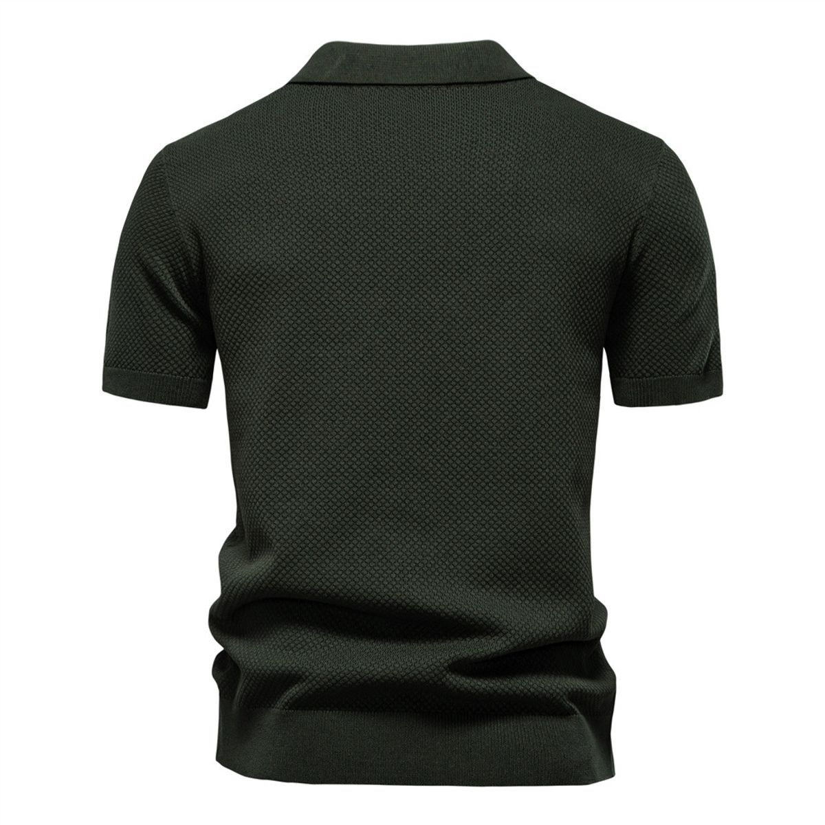 TIOZONEY - Polo de manga corta para hombre-Verde