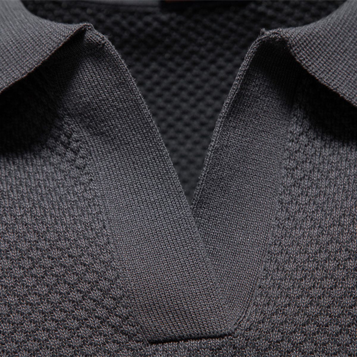 TIOZONEY - Polo de manga corta para hombre-Marrón