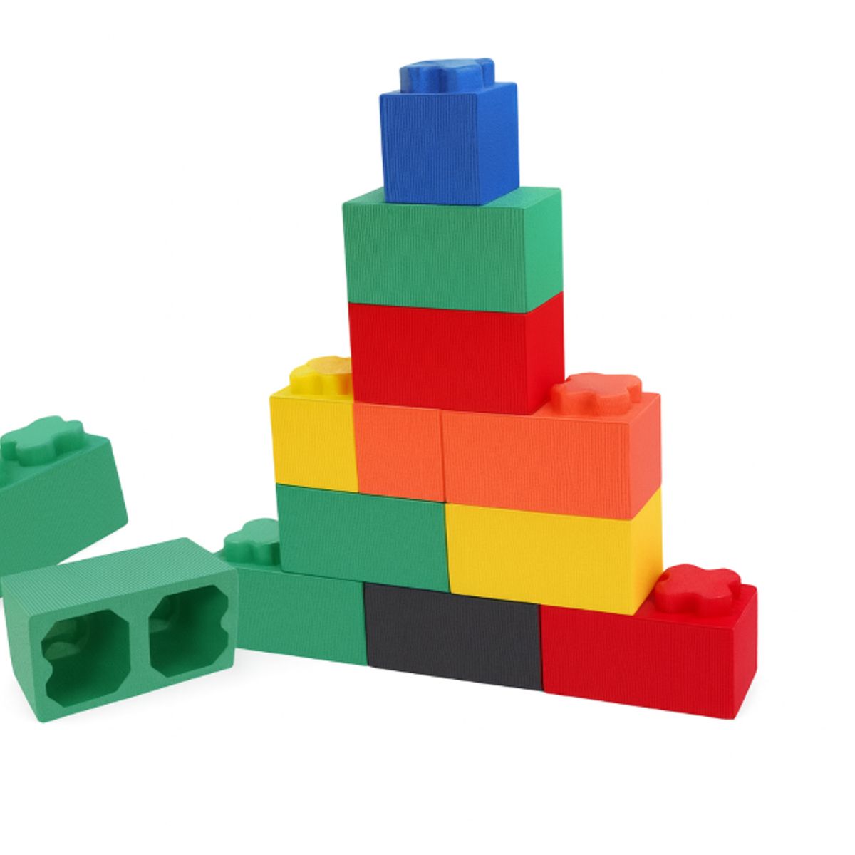 GENERICO - Bloques Gigantes De Construcion De Espuma Epp Rojo