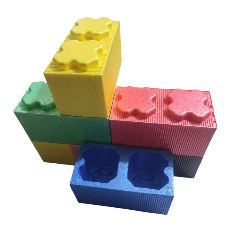 GENERICO - Bloques Gigantes De Construcion De Espuma Epp Rojo Tipo Lego