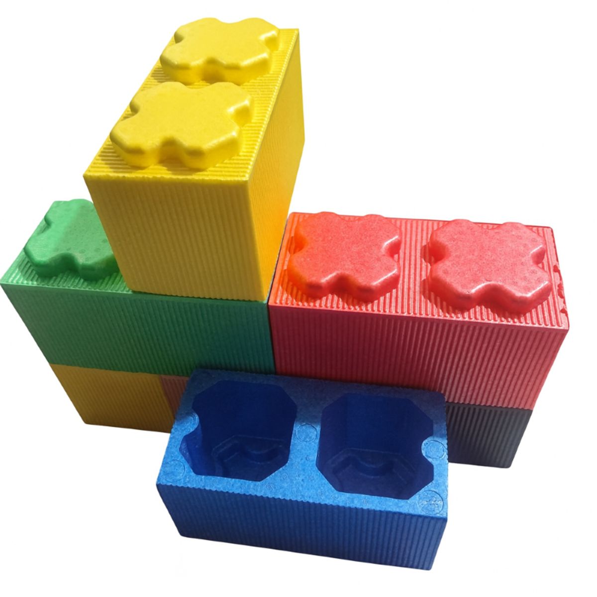 GENERICO - Bloques Gigantes De Construcion De Espuma Epp Rojo