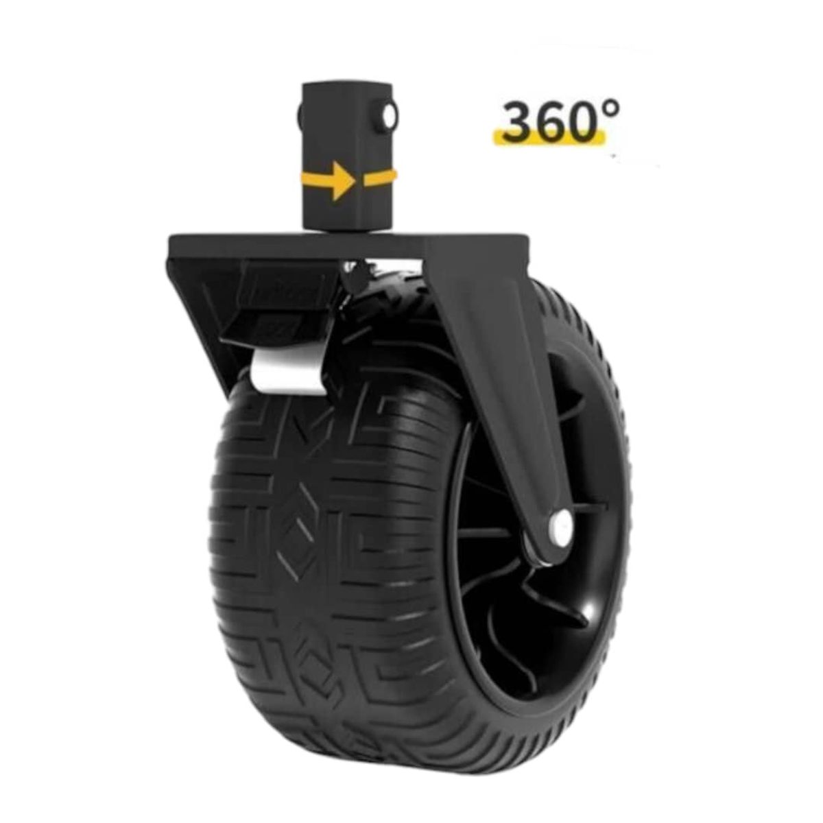 GENERICO - Carrito Plegable de Carga con Manija Extensible y Ruedas Negro Gms