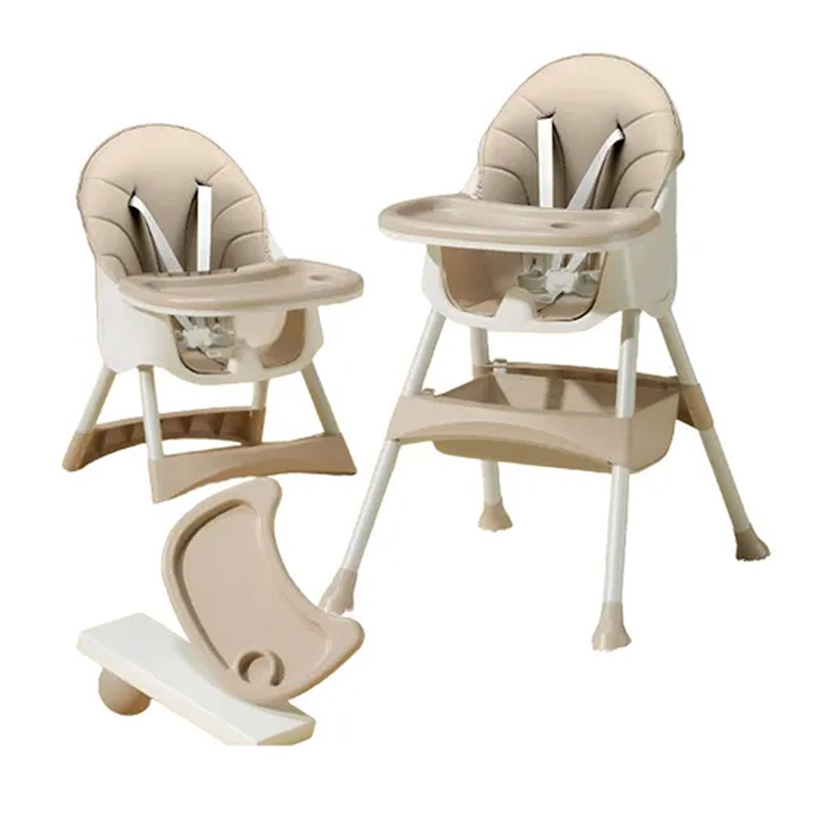 OFERTABKN - Silla De Comer 2 En1 Voyage Snak Marrón Claro