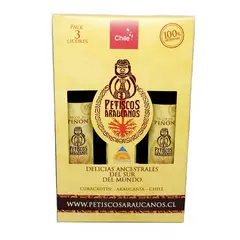 PETISCOS ARAUCANOS - LICOR DE PIÑÓN PACK 3 X 250 ML