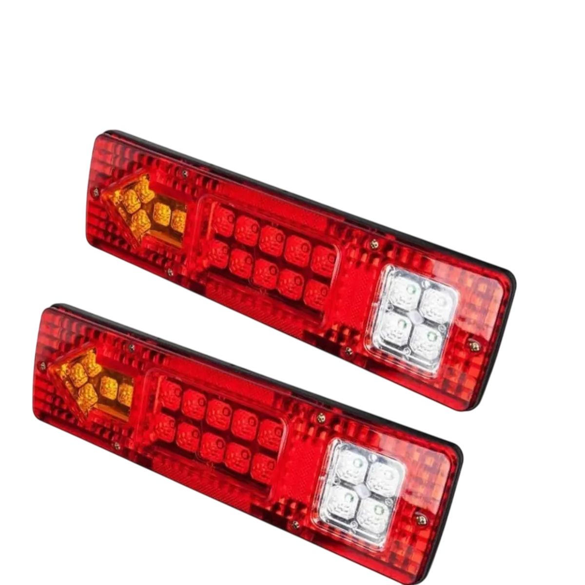 GENERICO - Kit Foco Led Trasero 12v Camion Tricimoto Remolque Arrastre