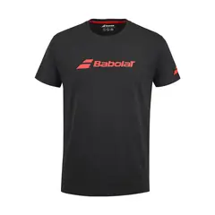BABOLAT - Polera Exercise Tee Negra Tenis Padel
