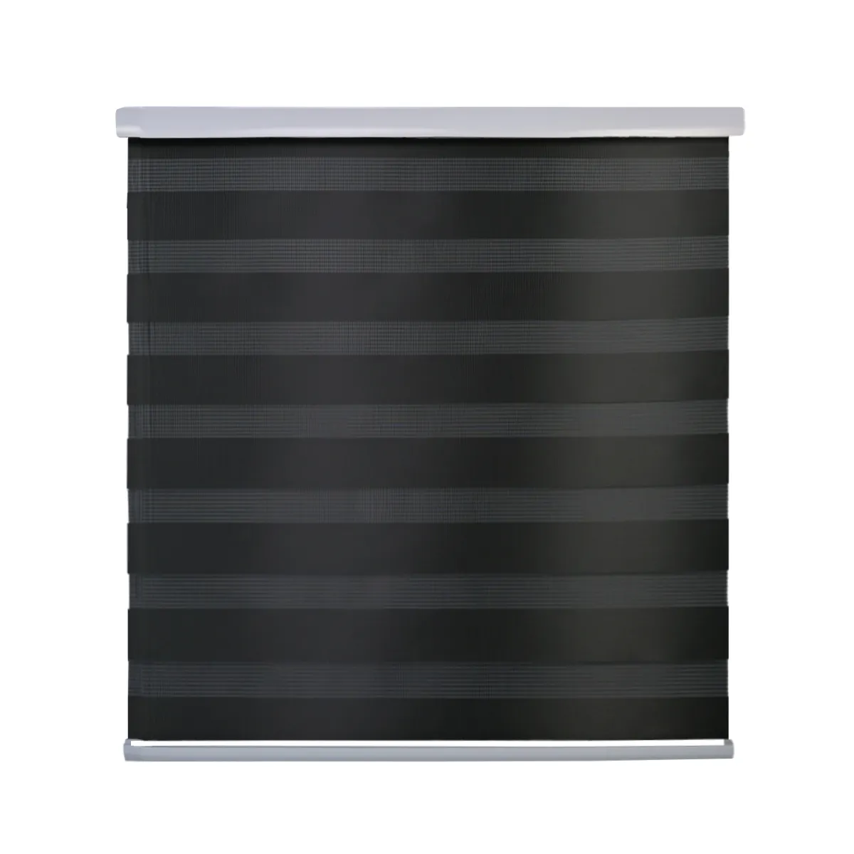 GUIZA - Cortina Roller Duo Zebra Día Y Noche Cenefa Pvc 60x200 Guiza