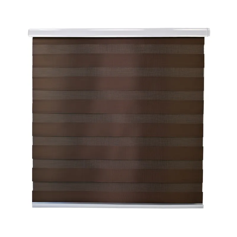 GUIZA - Cortina Roller Duo Zebra Día Y Noche Cenefa Pvc 60x200 Guiza