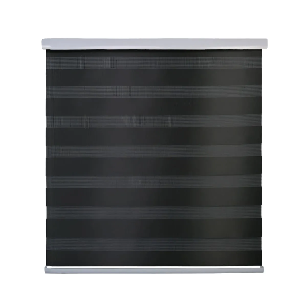 GUIZA - Cortina Roller Duo Zebra Día Y Noche Cenefa Pvc 80x200 Guiza