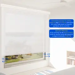 GUIZA - Cortina Roller Duo Zebra Día Y Noche Cenefa Pvc 80x200