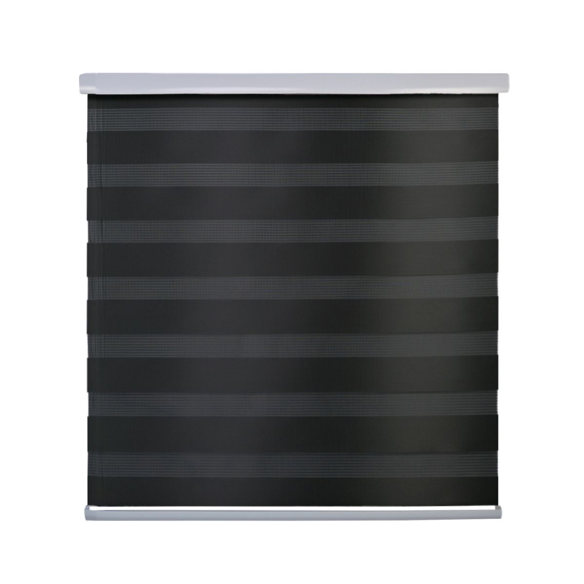 GUIZA - Cortina Roller Duo Zebra Día Y Noche Cenefa Pvc 100x200 Guiza