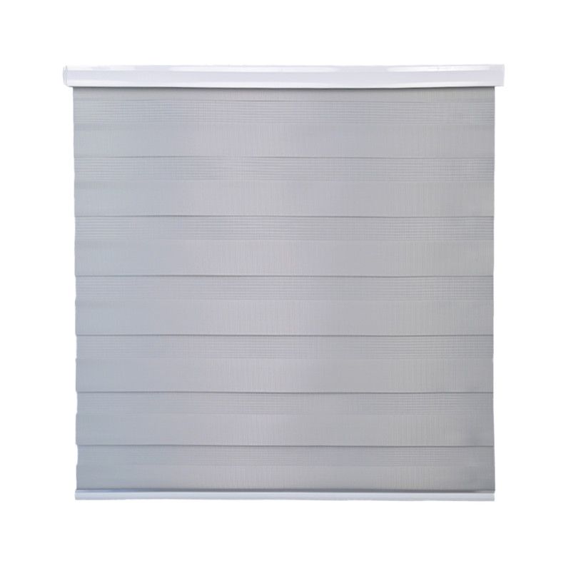 GUIZA - Cortina Roller Duo Zebra Día Y Noche Cenefa Pvc 120x200 Guiza