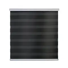 GUIZA - Cortina Roller Duo Zebra Día Y Noche Cenefa Pvc 140x200