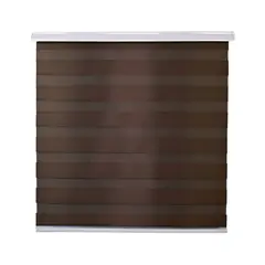 GUIZA - Cortina Roller Duo Zebra Día Y Noche Cenefa Pvc 120x200