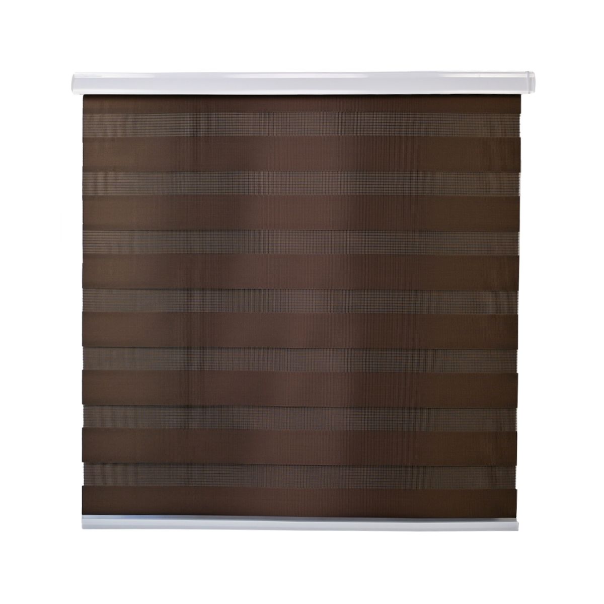 GUIZA - Cortina Roller Duo Zebra Día Y Noche Cenefa Pvc 140x200 Guiza